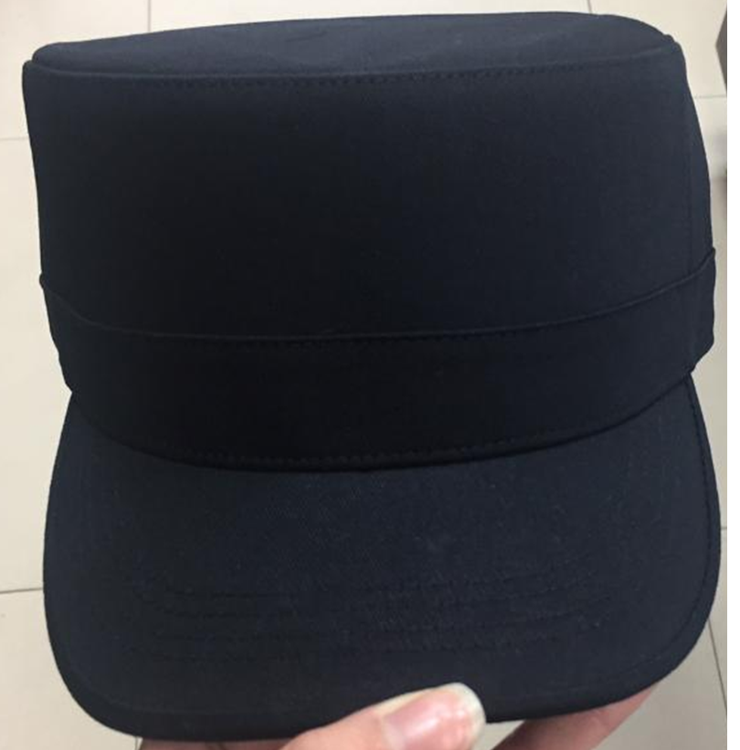 團體服製作D70黑色軍警帽